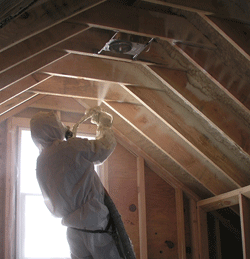 Peoria IL attic spray foam insulation
